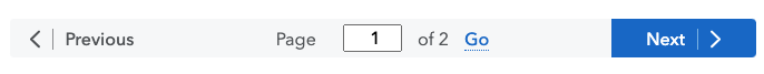 Pagination at breakpoints above 600 px